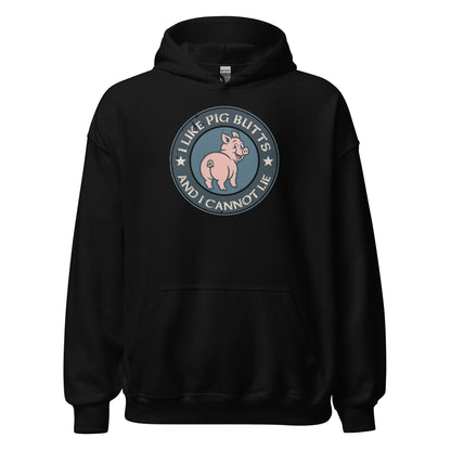 I Like Pig Butts And I Cannot Lie BBQ Emblem Hoodie - Inken Image