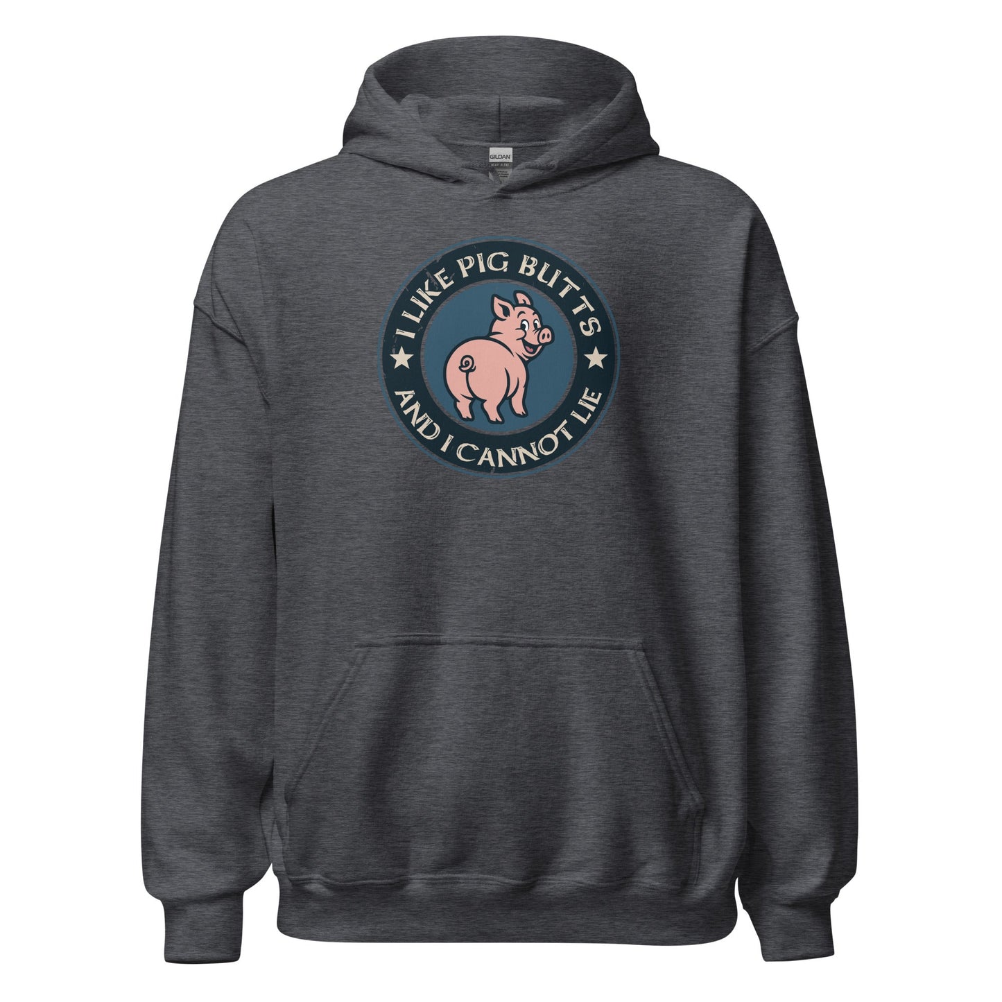 I Like Pig Butts And I Cannot Lie BBQ Emblem Hoodie - Inken Image