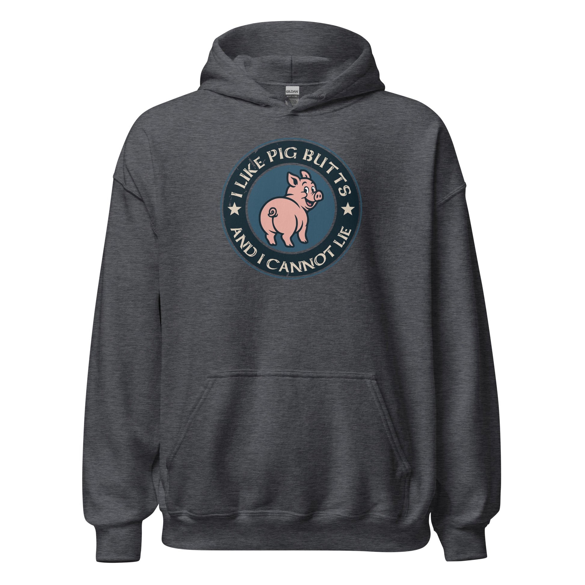I Like Pig Butts And I Cannot Lie BBQ Emblem Hoodie - Inken Image