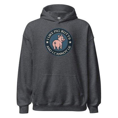 I Like Pig Butts And I Cannot Lie BBQ Emblem Hoodie - Inken Image