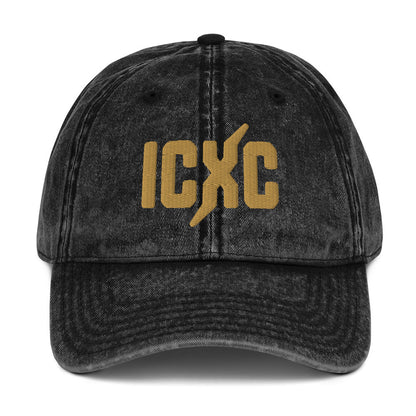 ICXC Christian 3D Puff Embroidered Christogram Vintage Cotton Twill Cap - Inken Image