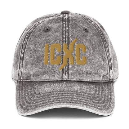 ICXC Christian 3D Puff Embroidered Christogram Vintage Cotton Twill Cap - Inken Image