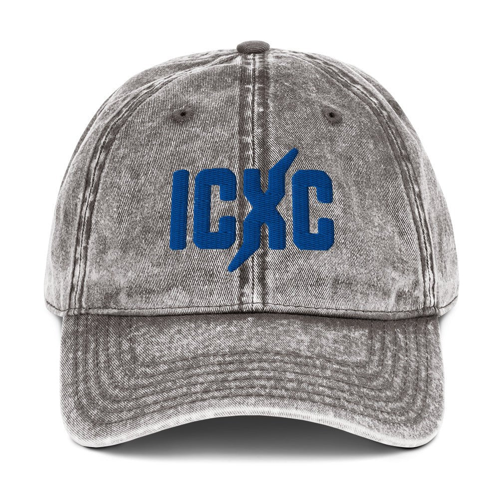 ICXC Christian 3D Puff Embroidered Christogram Vintage Cotton Twill Cap - Inken Image
