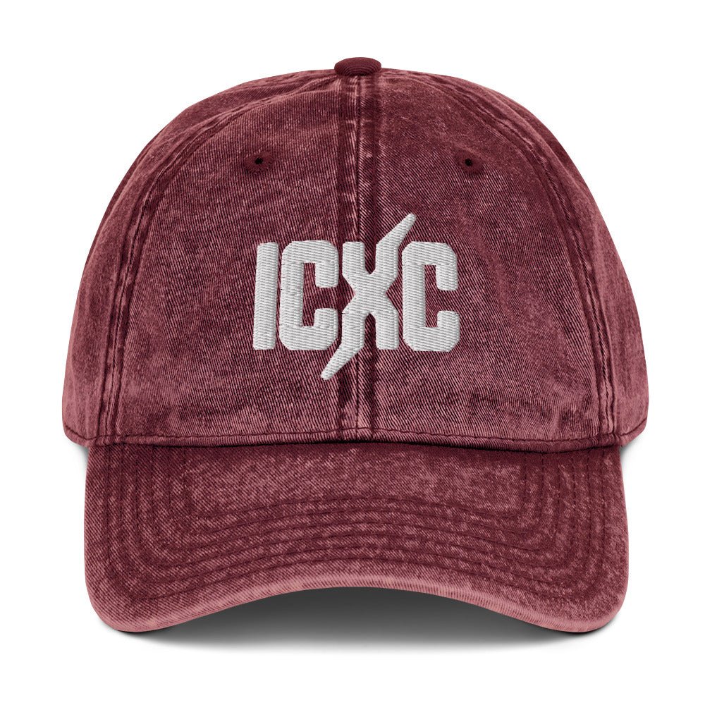 ICXC Christian 3D Puff Embroidered Christogram Vintage Cotton Twill Cap - Inken Image