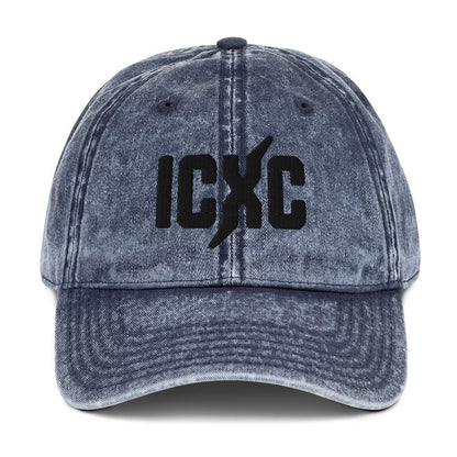 ICXC Christian 3D Puff Embroidered Christogram Vintage Cotton Twill Cap - Inken Image