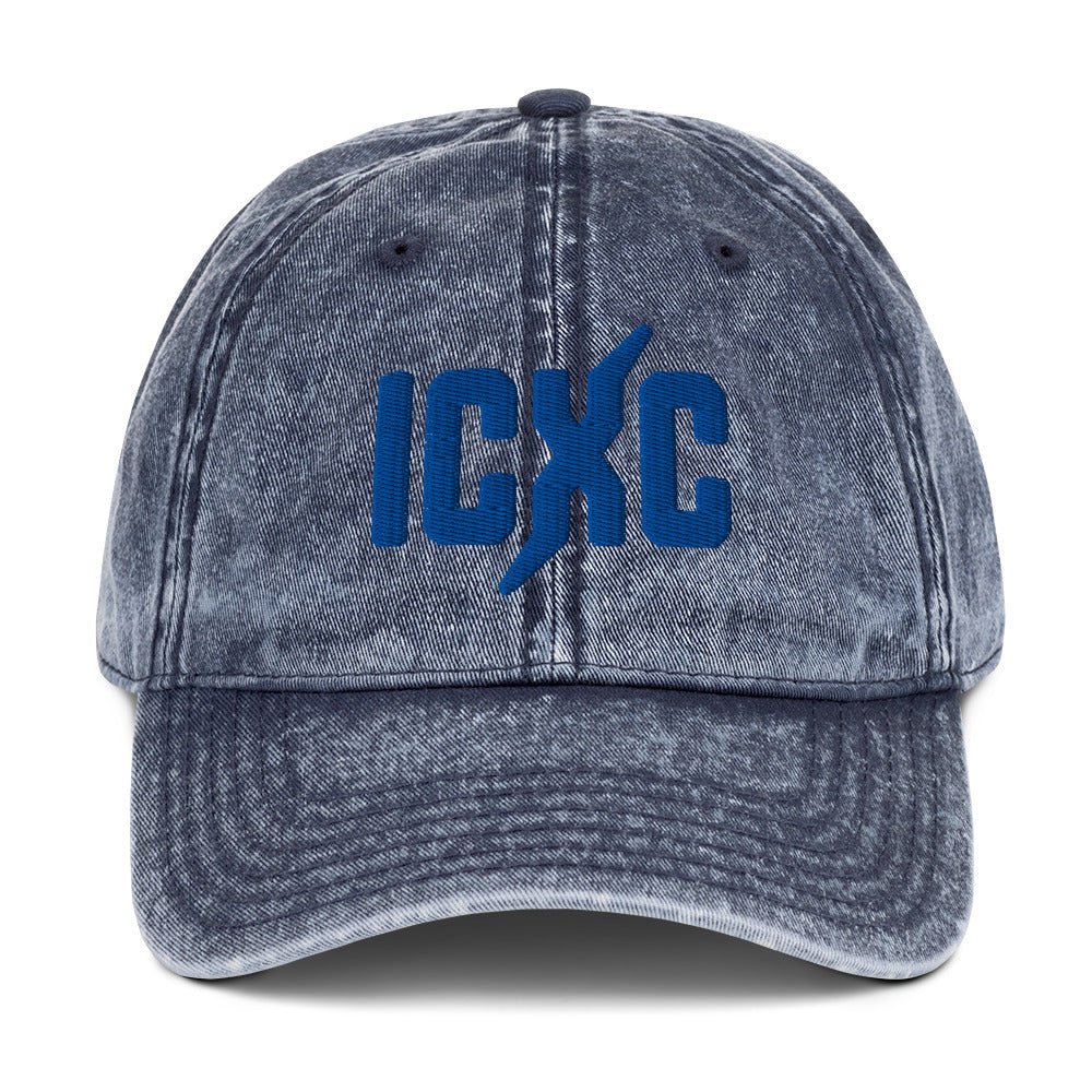 ICXC Christian 3D Puff Embroidered Christogram Vintage Cotton Twill Cap - Inken Image
