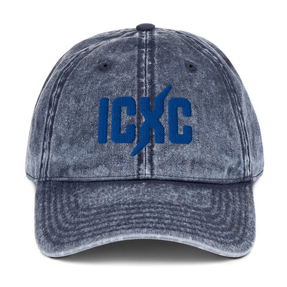 ICXC Christian 3D Puff Embroidered Christogram Vintage Cotton Twill Cap - Inken Image