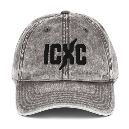 ICXC Christian 3D Puff Embroidered Christogram Vintage Cotton Twill Cap - Inken Image