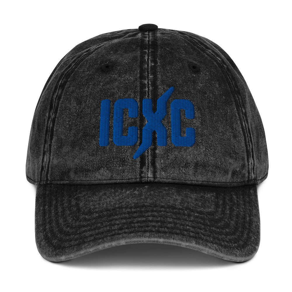 ICXC Christian 3D Puff Embroidered Christogram Vintage Cotton Twill Cap - Inken Image
