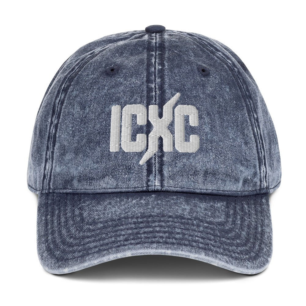 ICXC Christian 3D Puff Embroidered Christogram Vintage Cotton Twill Cap - Inken Image