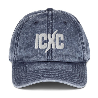 ICXC Christian 3D Puff Embroidered Christogram Vintage Cotton Twill Cap - Inken Image