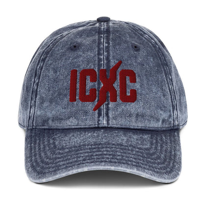 ICXC Christian 3D Puff Embroidered Christogram Vintage Cotton Twill Cap - Inken Image