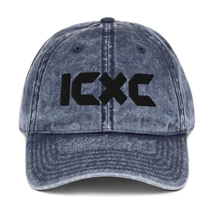ICXC "Jesus Christ" 3D Puff Embroidered Vintage Cotton Twill Cap - Inken Image