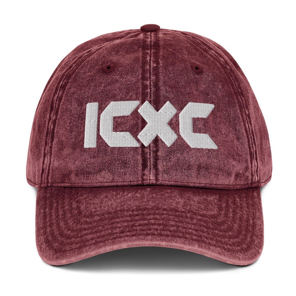 ICXC "Jesus Christ" 3D Puff Embroidered Vintage Cotton Twill Cap - Inken Image