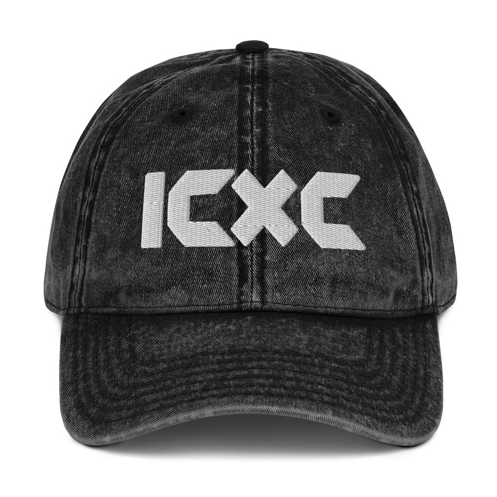 ICXC "Jesus Christ" 3D Puff Embroidered Vintage Cotton Twill Cap - Inken Image