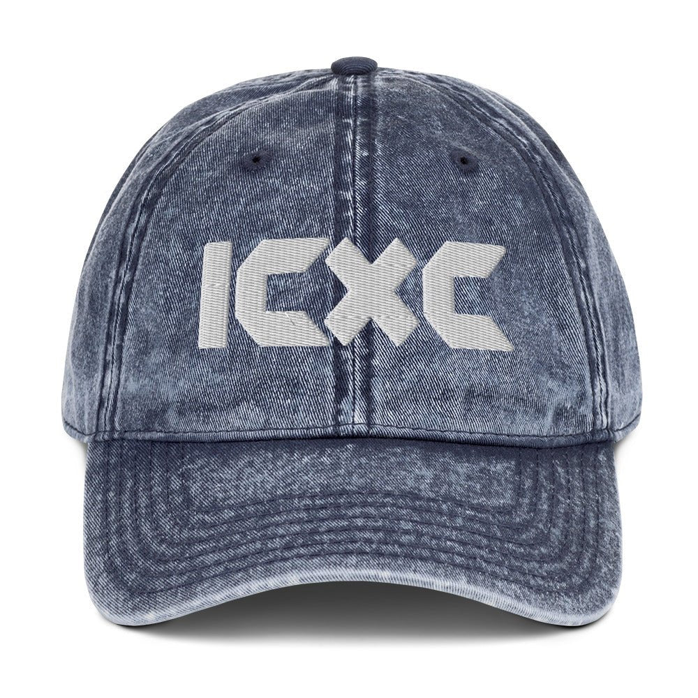 ICXC "Jesus Christ" 3D Puff Embroidered Vintage Cotton Twill Cap - Inken Image