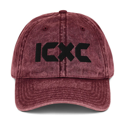 ICXC "Jesus Christ" 3D Puff Embroidered Vintage Cotton Twill Cap - Inken Image