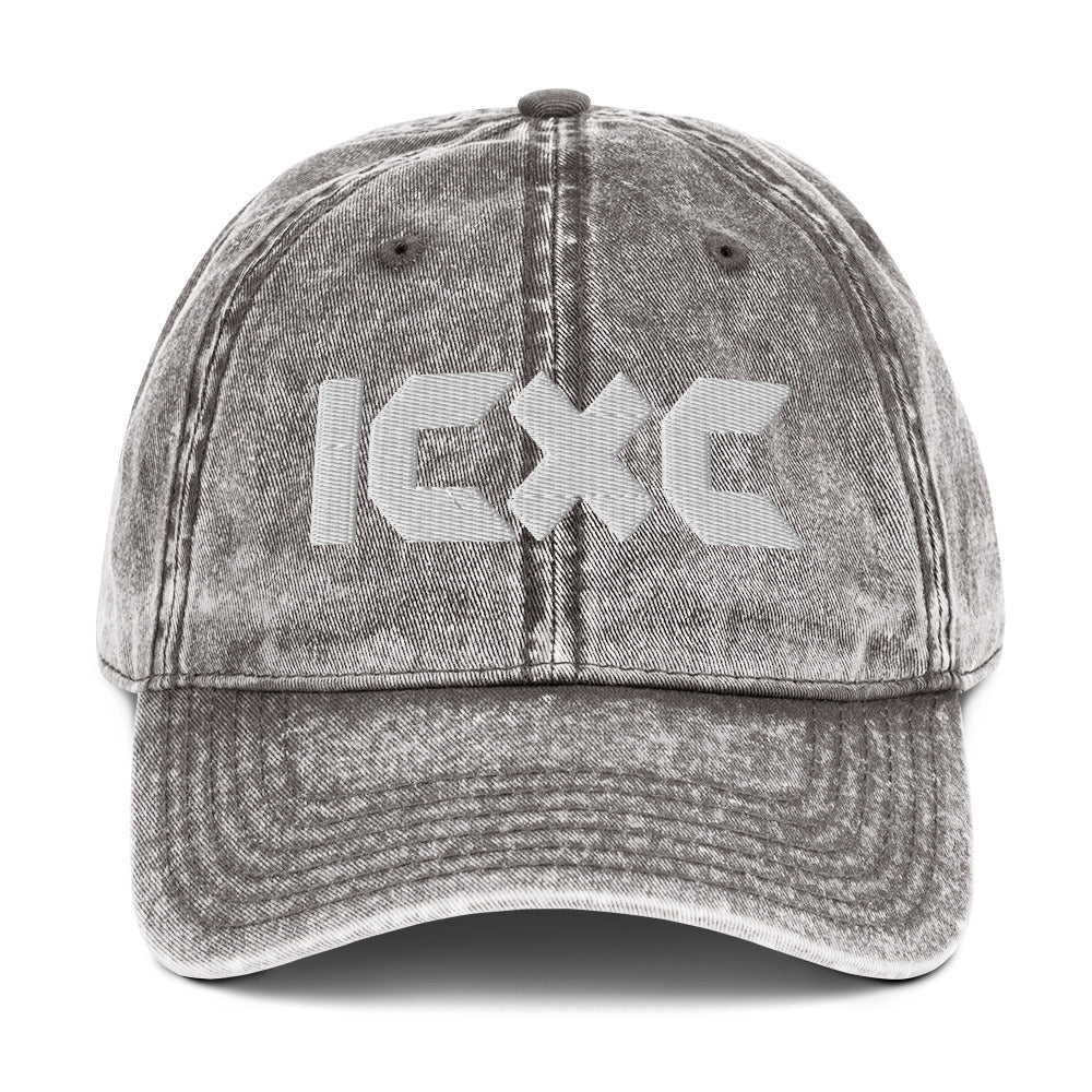 ICXC "Jesus Christ" 3D Puff Embroidered Vintage Cotton Twill Cap - Inken Image
