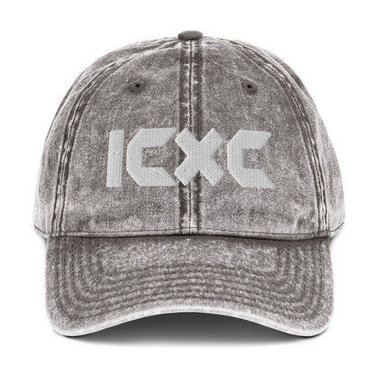 ICXC "Jesus Christ" 3D Puff Embroidered Vintage Cotton Twill Cap - Inken Image
