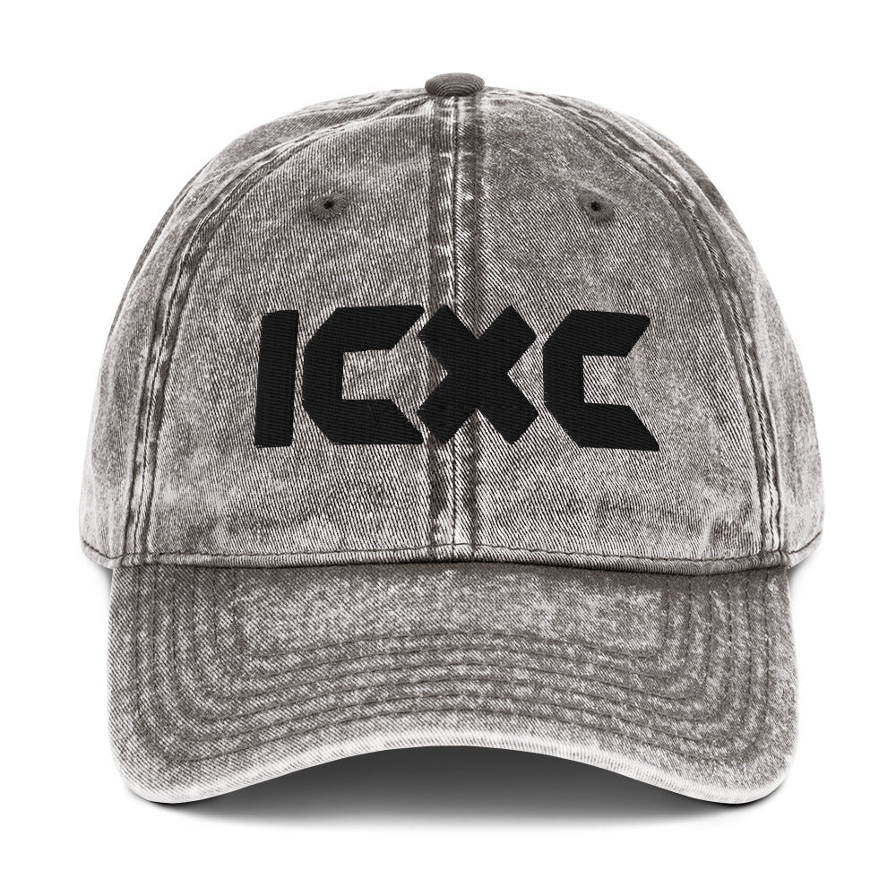 ICXC "Jesus Christ" 3D Puff Embroidered Vintage Cotton Twill Cap - Inken Image