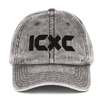 ICXC "Jesus Christ" 3D Puff Embroidered Vintage Cotton Twill Cap - Inken Image