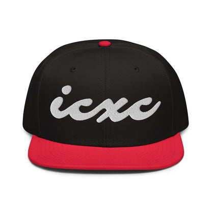 ICXC Jesus Christ Cursive 3D Puff Embroidery Snapback - Inken Image