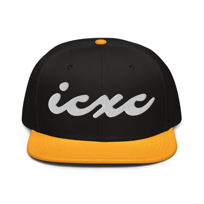 ICXC Jesus Christ Cursive 3D Puff Embroidery Snapback - Inken Image