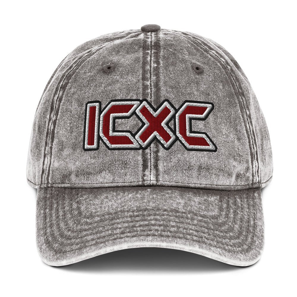 ICXC "Jesus Christ" Flat Embroidered Vintage Cotton Twill Cap - Inken Image