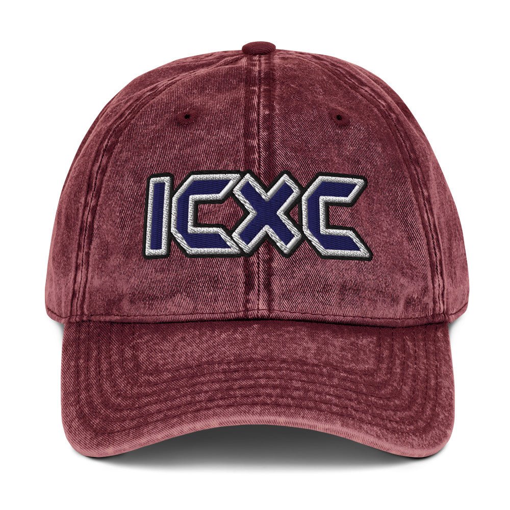 ICXC "Jesus Christ" Flat Embroidered Vintage Cotton Twill Cap - Inken Image
