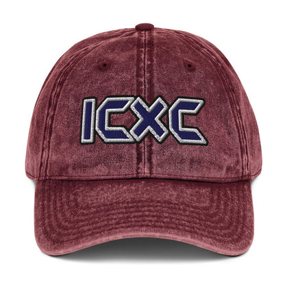 ICXC "Jesus Christ" Flat Embroidered Vintage Cotton Twill Cap - Inken Image