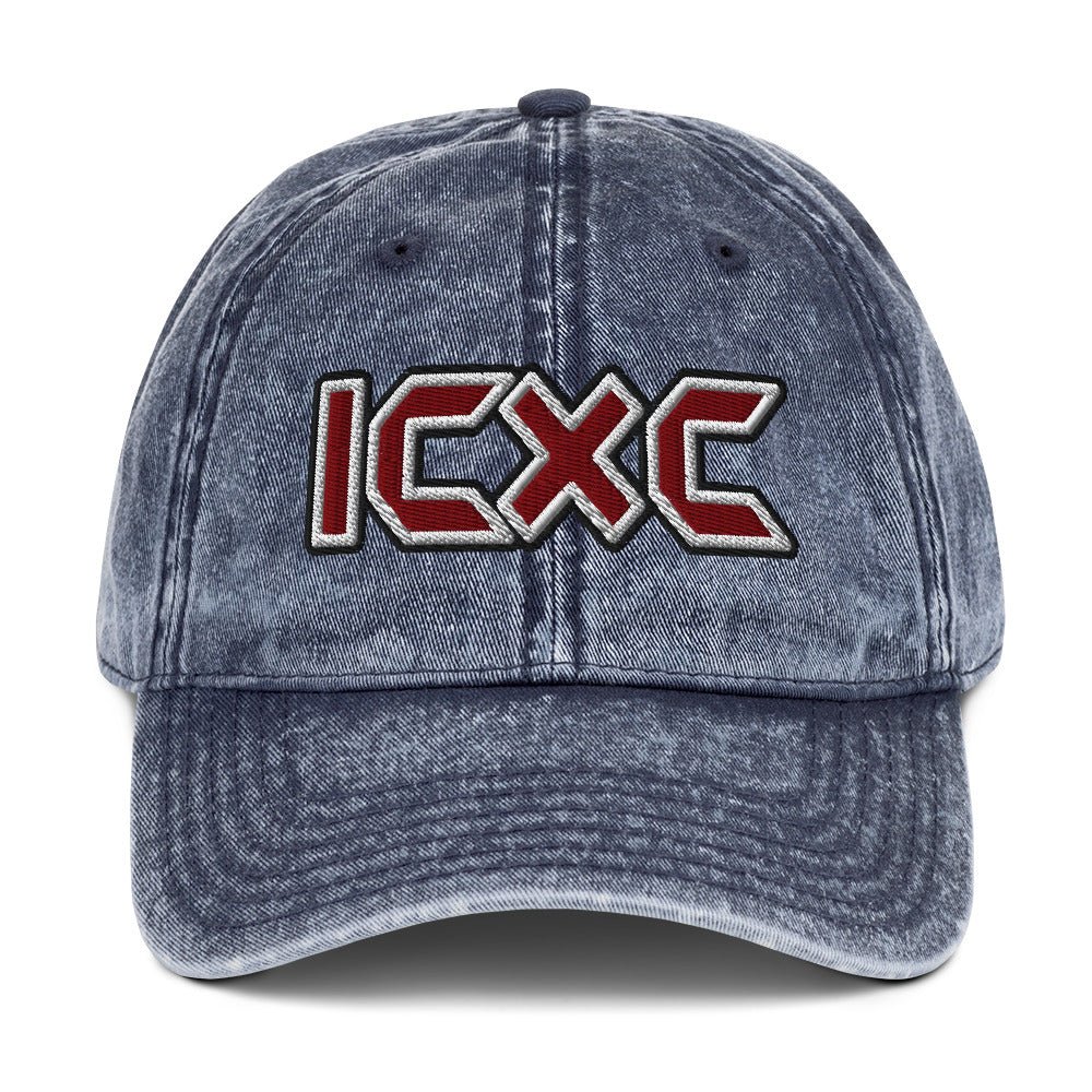 ICXC "Jesus Christ" Flat Embroidered Vintage Cotton Twill Cap - Inken Image