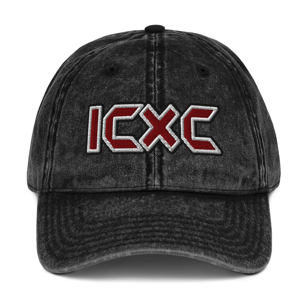 ICXC "Jesus Christ" Flat Embroidered Vintage Cotton Twill Cap - Inken Image