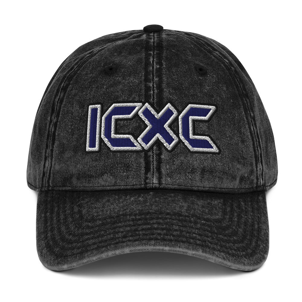 ICXC "Jesus Christ" Flat Embroidered Vintage Cotton Twill Cap - Inken Image