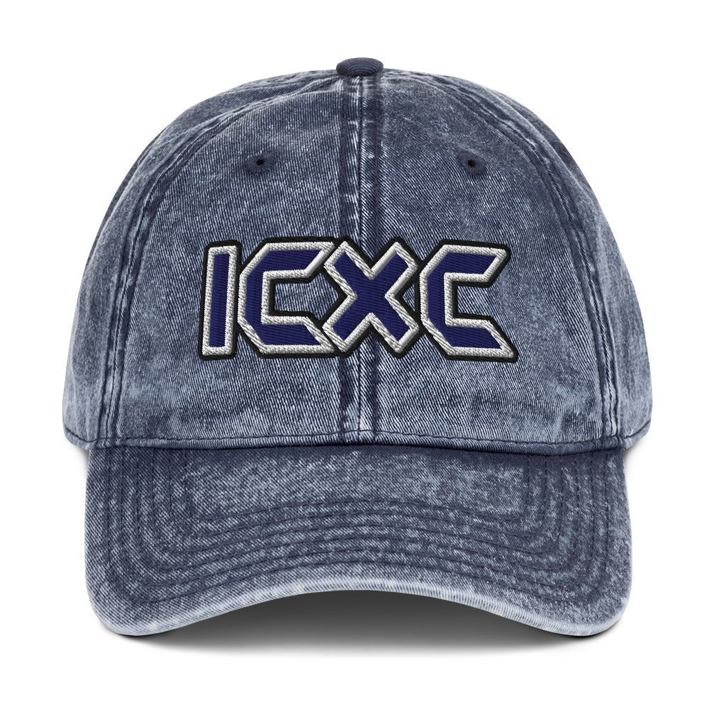 ICXC "Jesus Christ" Flat Embroidered Vintage Cotton Twill Cap - Inken Image