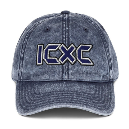 ICXC "Jesus Christ" Flat Embroidered Vintage Cotton Twill Cap - Inken Image