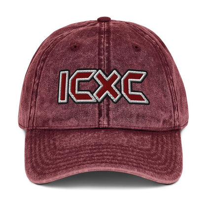 ICXC "Jesus Christ" Flat Embroidered Vintage Cotton Twill Cap - Inken Image