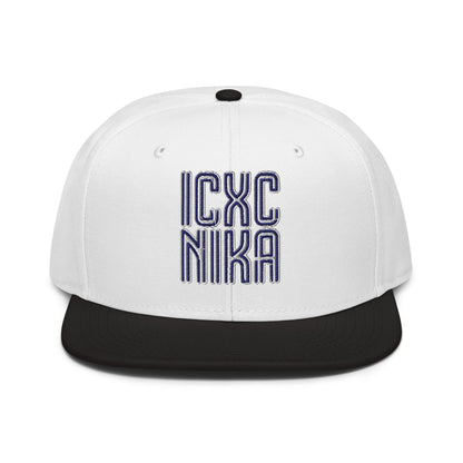 ICXC NIKA, Jesus Christ Victorious, Christian Flat Embroidered Snapback Hat - Inken Image