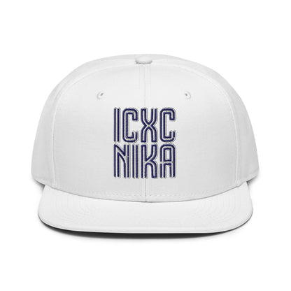 ICXC NIKA, Jesus Christ Victorious, Christian Flat Embroidered Snapback Hat - Inken Image