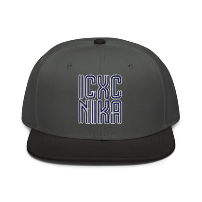 ICXC NIKA, Jesus Christ Victorious, Christian Flat Embroidered Snapback Hat - Inken Image