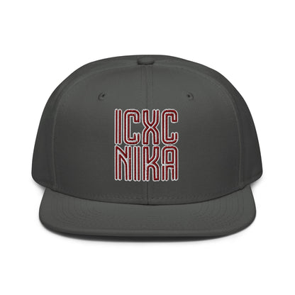 ICXC NIKA, Jesus Christ Victorious, Christian Flat Embroidered Snapback Hat - Inken Image