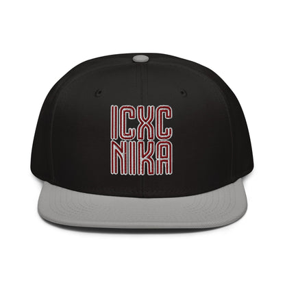 ICXC NIKA, Jesus Christ Victorious, Christian Flat Embroidered Snapback Hat - Inken Image