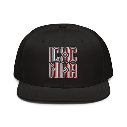 ICXC NIKA, Jesus Christ Victorious, Christian Flat Embroidered Snapback Hat - Inken Image