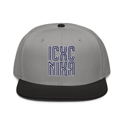 ICXC NIKA, Jesus Christ Victorious, Christian Flat Embroidered Snapback Hat - Inken Image