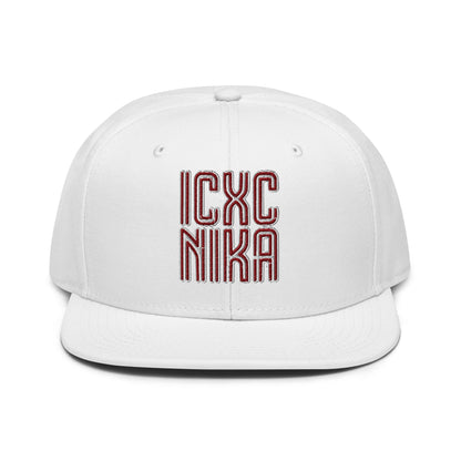 ICXC NIKA, Jesus Christ Victorious, Christian Flat Embroidered Snapback Hat - Inken Image