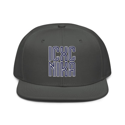 ICXC NIKA, Jesus Christ Victorious, Christian Flat Embroidered Snapback Hat - Inken Image