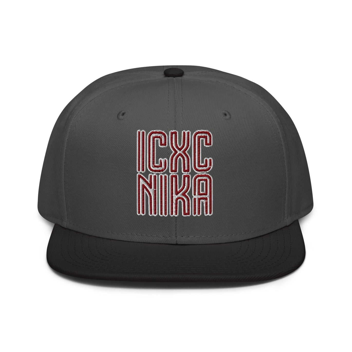 ICXC NIKA, Jesus Christ Victorious, Christian Flat Embroidered Snapback Hat - Inken Image