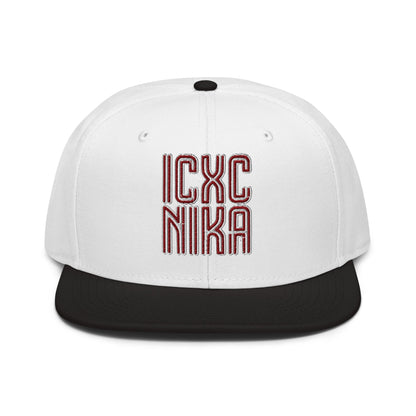 ICXC NIKA, Jesus Christ Victorious, Christian Flat Embroidered Snapback Hat - Inken Image