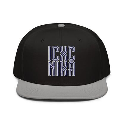 ICXC NIKA, Jesus Christ Victorious, Christian Flat Embroidered Snapback Hat - Inken Image