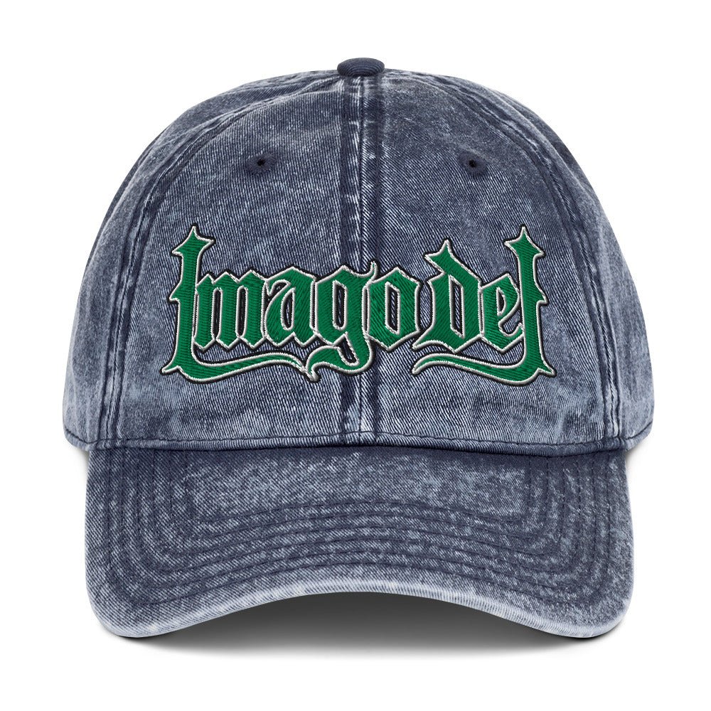Imago Dei "Image Of God" Flat Embroidered Vintage Cotton Twill Cap - Inken Image