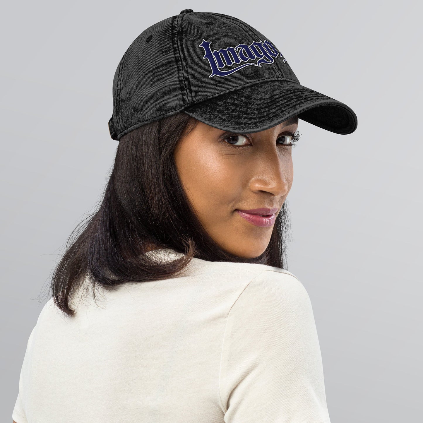 Imago Dei "Image Of God" Flat Embroidered Vintage Cotton Twill Cap - Inken Image